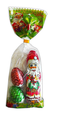 Mikulášsky balíček 100g, kakaová pochúťka zmes dutých figúrok