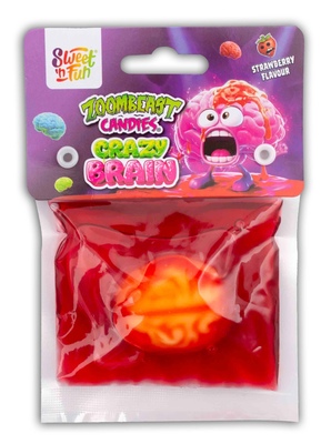 Zoombeast crazy brain 60g želé a gél s jahodovou príchuťou