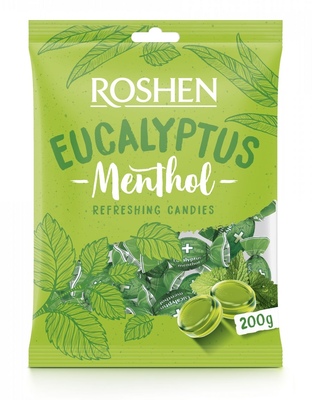 EUKALYPTUS-MENTHOL 200g dropsy s príchuťou mentolu a eukalyptu