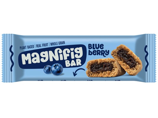 MAGNIFIG BAR 50g trvanlivé pečivo plnené figovou pastou s čučoriedkovou príchuťou