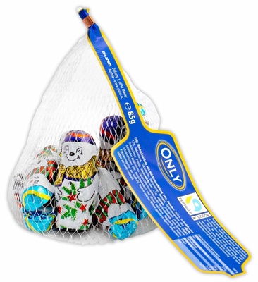 Snehuliaci v sieťke 85g s mliečnou náplňou