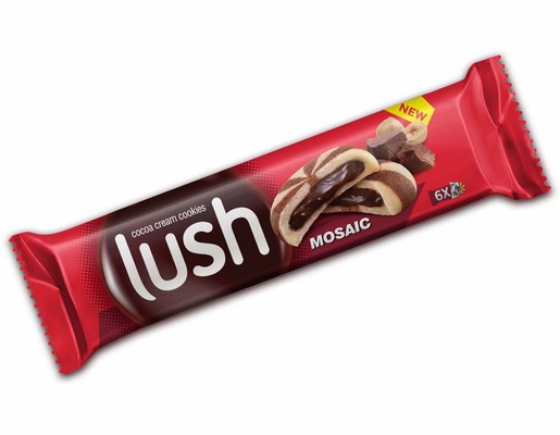 LUSH MOSAIC 51g dvojfarebné sušienky plnené kakaovým krémom